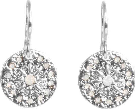 Pan Jewelry Solstice øredobber i messing med opal