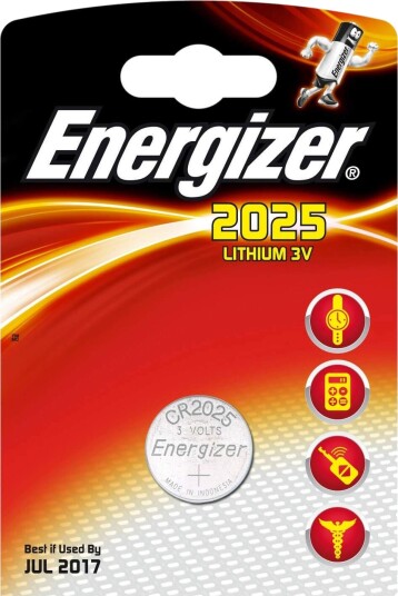 ENERGIZER Batteri CR2025 Lithium 1-pk