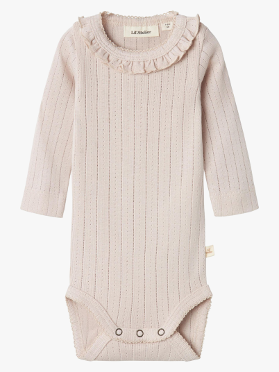 Lil- Atelier Rachel Nis Long Sleeve Slim Body Grå 86 Lil- Atelier Rachel Nis Long Sleeve Slim Body Grå 86