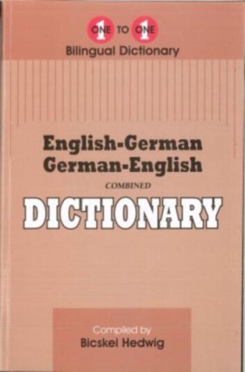 EnglishGerman & GermanEnglish OnetoOne Dictionary
