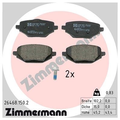 Bremseklosser ZIMMERMANN 26468.150.2