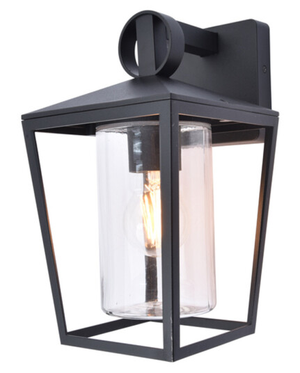 LUTEC TRADITION WEST VEGGLAMPE MATT SORT