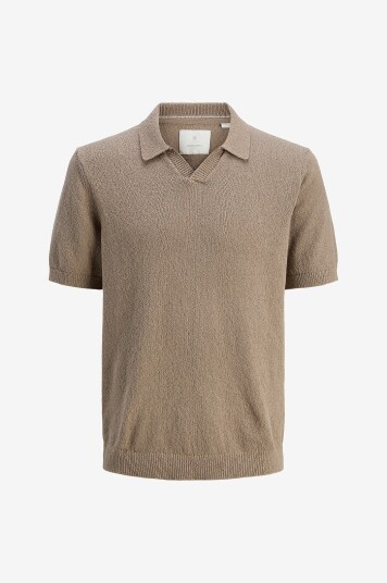 Jack & Jones Genser jprcCwilder Knit Split Neck Grå