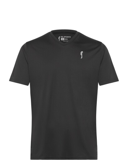 RS Sports Men"s Performance Tee V Neck Black S RS Sports Men"s Performance Tee V Neck Black S