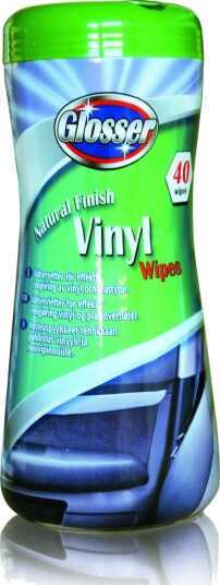 Glosser Renseservietter for Vinyl og Kunststoff ??? 40 stk