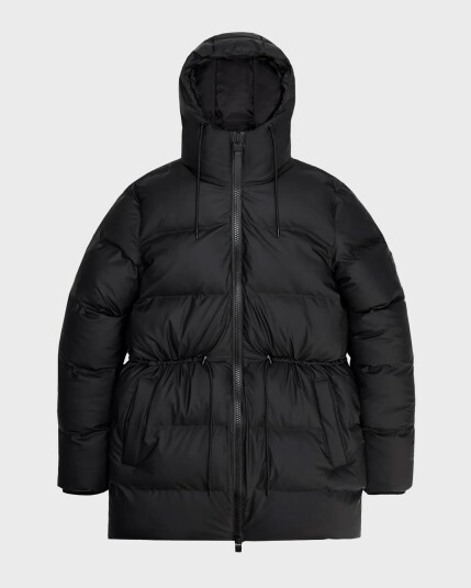 Rains W Alta Puffer Parka - Black L