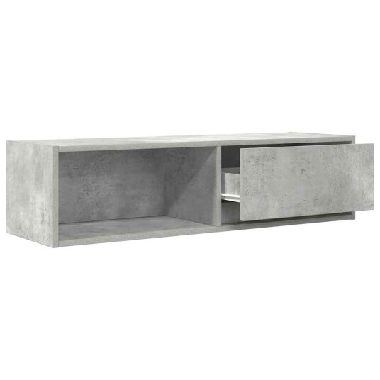 TV benk betonggrå 100x31x25,5 cm konstruert tre TV benk betonggrå 100x31x25,5 cm konstruert tre