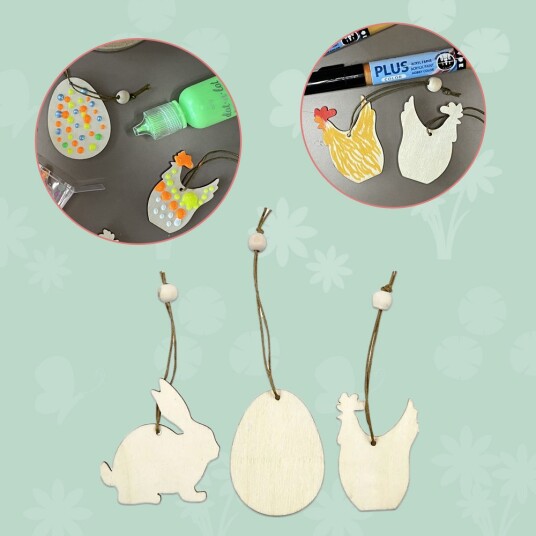 Creativ Company Wooden Easter decorations 9pcs. Creativ Company Wooden Easter decorations 9pcs.