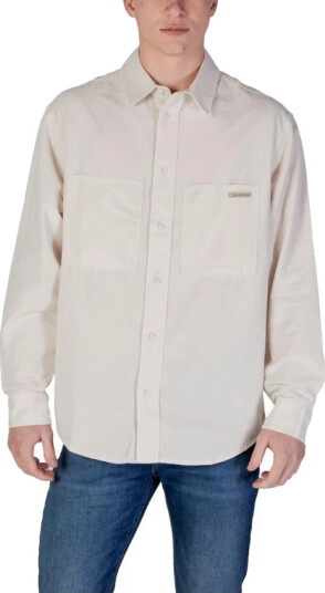 Calvin Klein Jeans Herre Skjorter Beige L,
