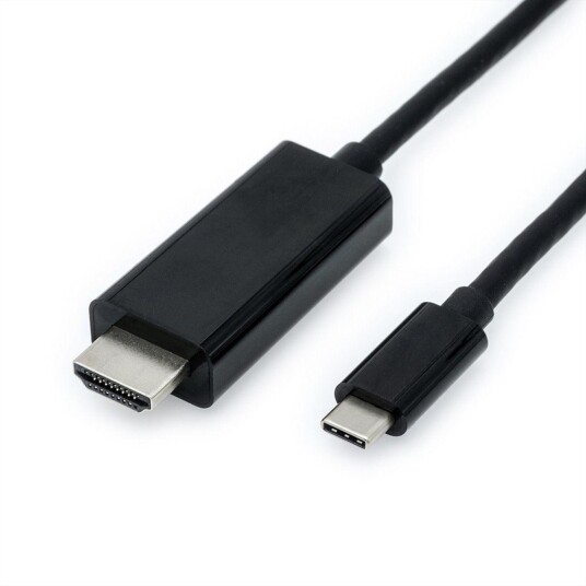 VALUE Cableadapter USB C-HDMI. M/M. Black. 1.0m Factory Sealed VALUE Cableadapter USB C-HDMI. M/M. Black. 1.0m Factory Sealed