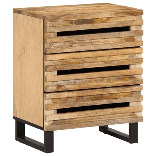 Nattbord 50x34x62 cm grov heltre mango 377481