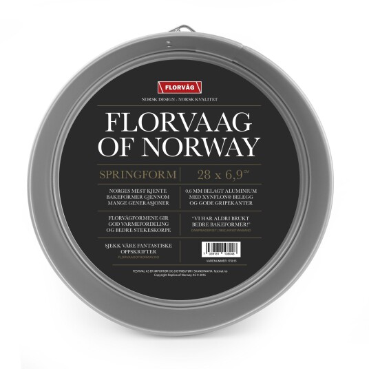 Springform Florvåg sølv Ø:28cm