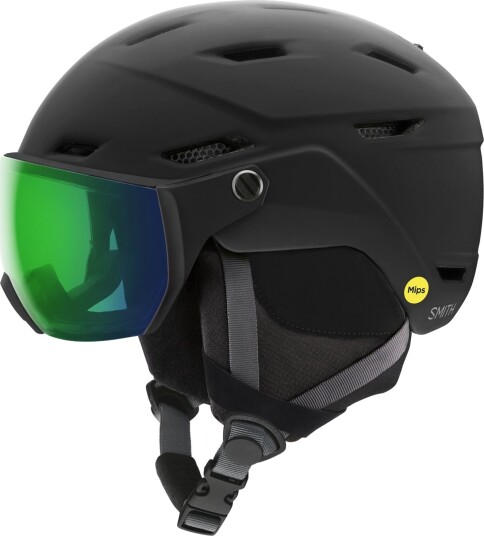 S/Mith Survey Skihjelm med visir Matte Black 55-59cm S/Mith Survey Skihjelm med visir Matte Black 55-59cm