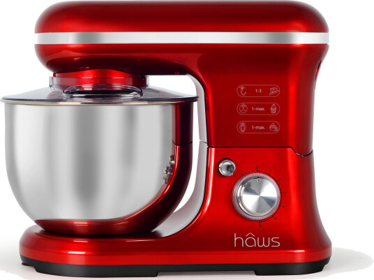 Hâws Venø Kjøkkenmaskin 1200W 6 Hastigheter Rød med 5L Bolle Hâws Venø Kjøkkenmaskin 1200W 6 Hastigheter Rød med 5L Bolle