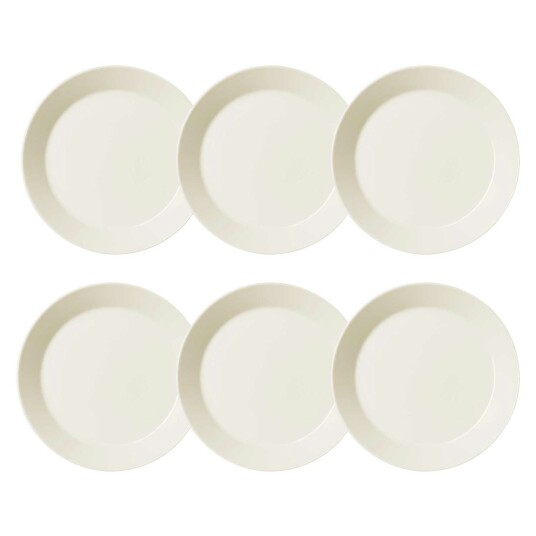 Iittala Teema Tallerken 21 cm Hvit 6 pk Iittala Teema Tallerken 21 cm Hvit 6 pk