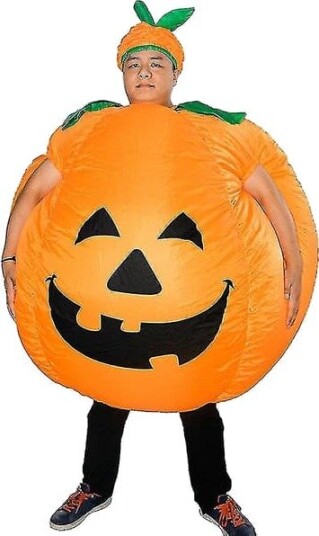 Halloween Oppblåsbart Gresskarkostyme til Voksen