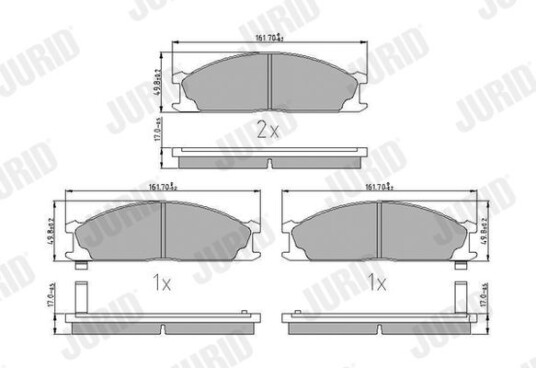 Bremseklosser JURID 572373J Bremseklosser JURID 572373J