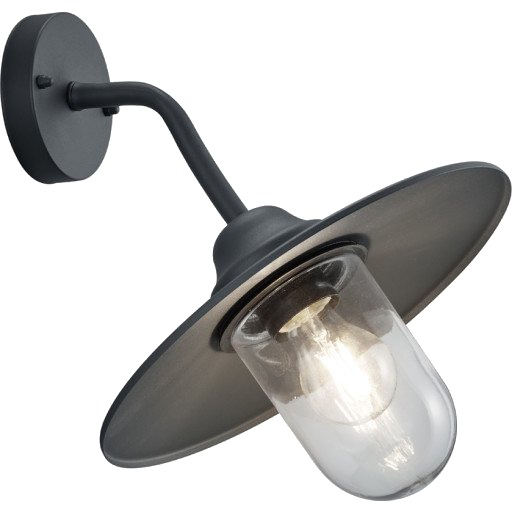 Trio Lighting Brenta utendørs vegglampe antrasitt