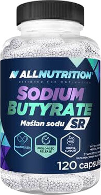 Sodium butyrat SR 600 mg 120 kaps trinnvis frigjøring ALLNUTRITION