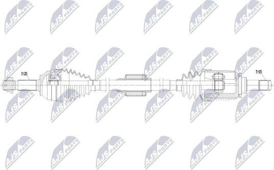 NTY NPW MG 001 Drivaksel