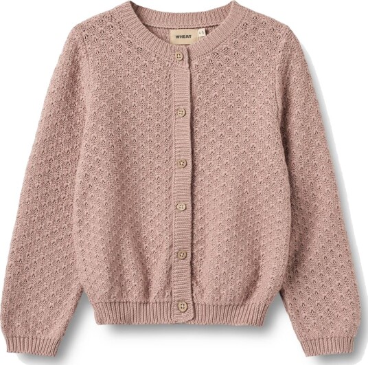 Wheat Knit Cardigan Magnella Dry Rose (122 / 7 år)