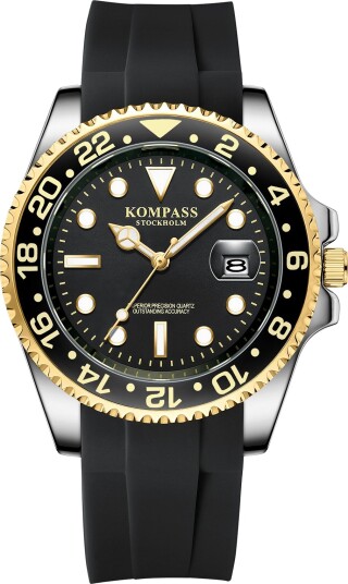 Kompass Grand Voyager Silver Black Gold