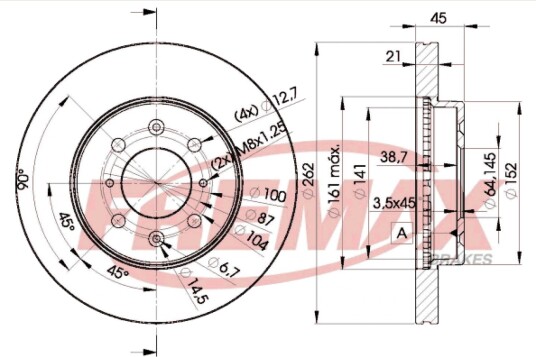 Bremseskive FREMAX BD-1700