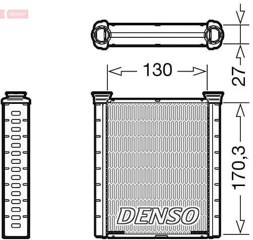 Varmeapparat register DENSO DRR46001 Varmeapparat register DENSO DRR46001