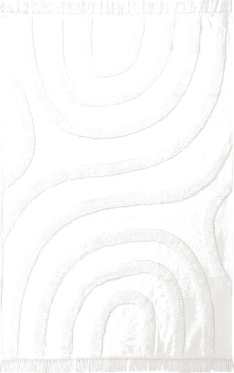 Ryetepper Emilia Natural Cotton Shaggy offwhite Størrelse: 80 x 250 cm