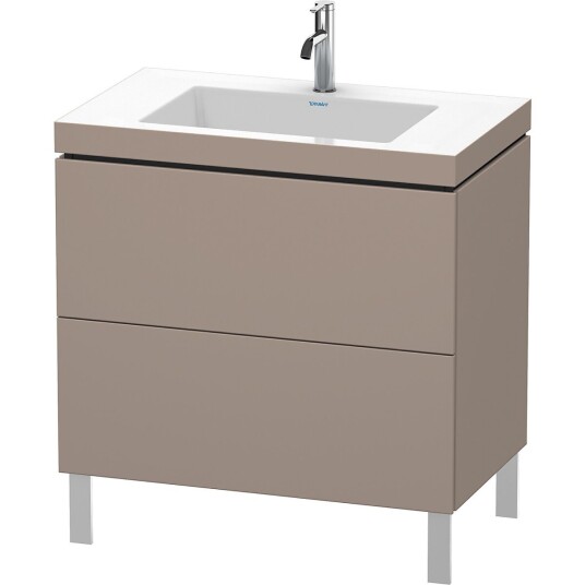 Duravit L-Cube Servantskap m/2 skuffer 800x698x480 mm Basalt Matt