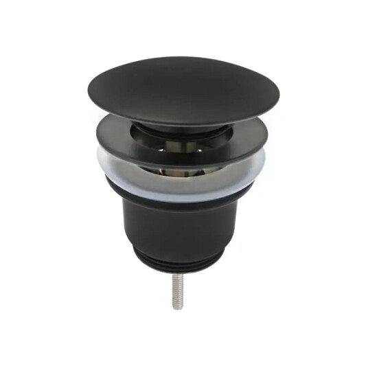 Vikingbad Eli Bunnventil Pop-up -Ø63mm G1 1/4"Svart Matt