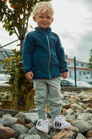 Gullkorn Clover Vindfleece Jakke Blå 110