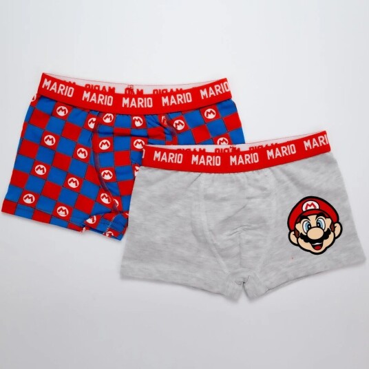 Super Mario Boxer 2-pk - 152 / 12 år - Barn - Gutt/Jente - 95% bomull/5% elastan