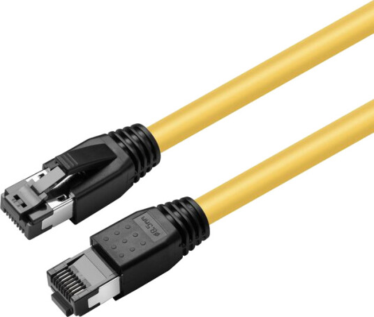 MicroConnect - Koblingskabel - RJ-45 (hann) til RJ-45 (hann) - 1 m - S/FTP - CAT 8.1 - halogenfri, uten hindringer - gul MicroConnect - Koblingskabel - RJ-45 (hann) til RJ-45 (hann) - 1 m - S/FTP - CAT 8.1 - halogenfri, uten hindringer - gul