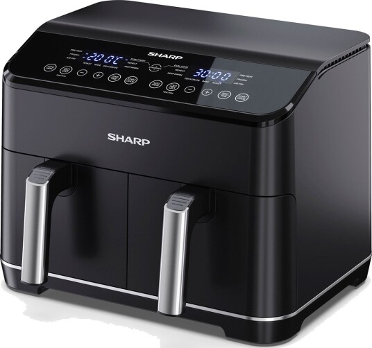 Sharp AF-GD82AU-B Dual Airfryer - 2x1800W (2x4 liter)