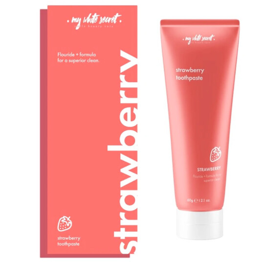 Xylitol Tannkrem MY WHITE SECRET Strawberry 60g
