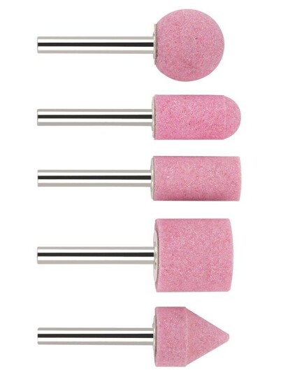 Bosch 5-delers slipestiftsett 6 mm med korn K60 for rettslipere