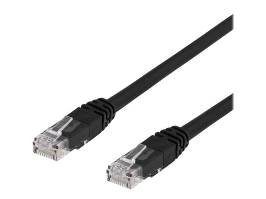 Deltaco Koblingskabel Rj-45 Hann Til Rj-45 Hann 2 M Utp Cat 6 Halogenfri Formstøpt Svart Deltaco Koblingskabel Rj-45 Hann Til Rj-45 Hann 2 M Utp Cat 6 Halogenfri Formstøpt Svart