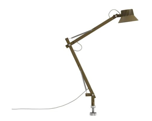Muuto Dedicate S2 Bordlampe Med Pin Brun Grønn Muuto Dedicate S2 Bordlampe Med Pin Brun Grønn