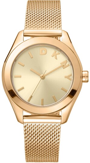 DKNY Dameklokke DK1L032M0025 Astoria Logo Gullfarget/Gulltonet stål
