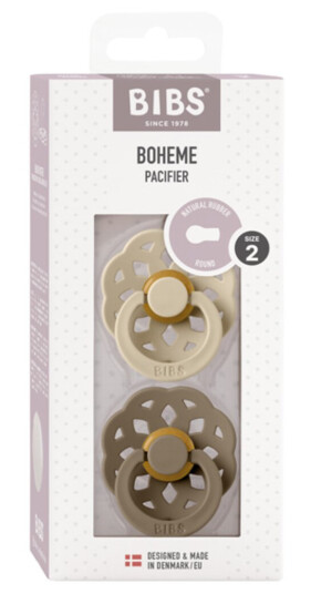 BIBS Supreme sut  2 pack Woodchuck Blush str. 2 Silicone