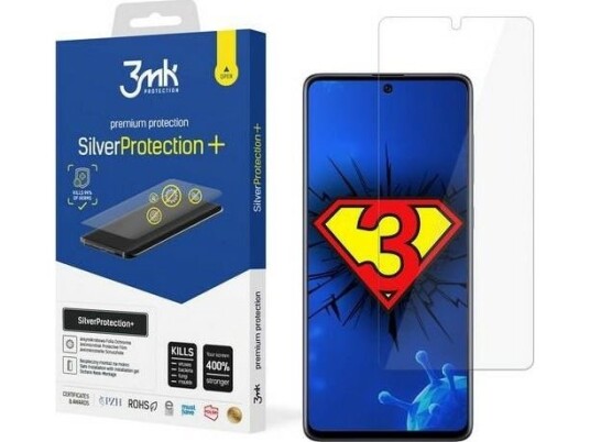 3Mk 3Mk Silver Protect+ Sam A715 A71 Antimikrobiell Våtinstallert Folie 3Mk 3Mk Silver Protect+ Sam A715 A71 Antimikrobiell Våtinstallert Folie