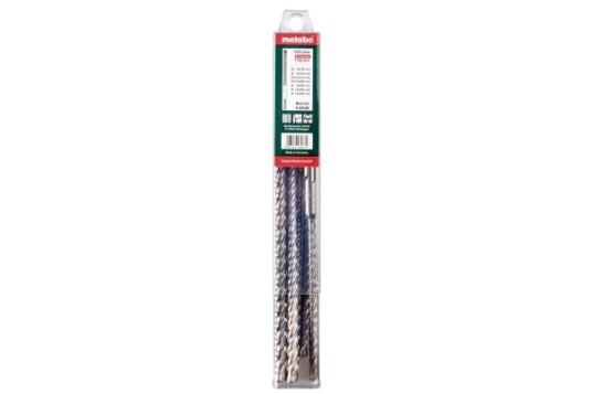 Metabo 626246000 Rotasjons Hammer Drill Bit Set Høyrehåndsrotasjon Karbid Sds Plus Rustfritt Stål