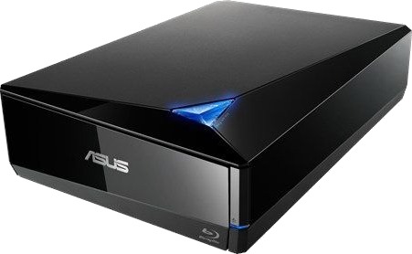 ASUS BW-12D1S-U External 12X Blu-Ray writer USB 3.0 Win + Mac Compatible
