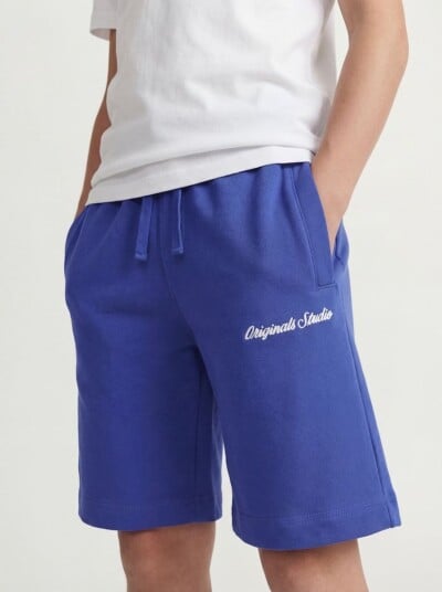 Jack & Jones Jpstkarl Norrebro Sweat Shorts Jnr Blue 152 Jack & Jones Jpstkarl Norrebro Sweat Shorts Jnr Blue 152