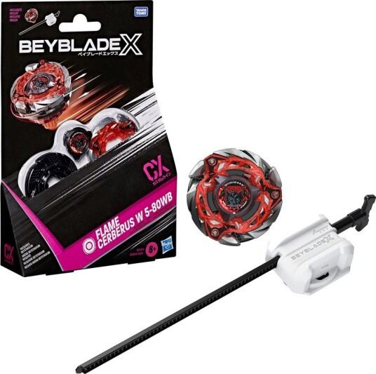 Beyblade X Startersett Med Launcher Flame Cerberus W 5-80WD