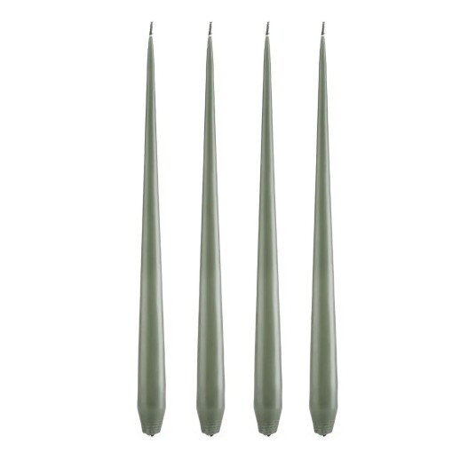 Ester & Erik lys 32 cm 4-pakning green soil Matt