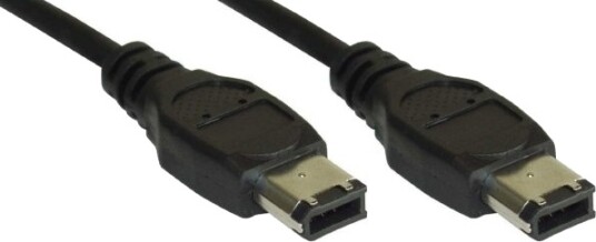 Inline Firewire M M 10M Sort 10 M 6 P 6 P Hankjønn/Hankjønn 1 Stykker