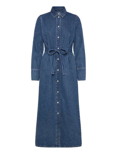 Selected Slfregular Agathe Long Denim Dress Blue 36 Selected Slfregular Agathe Long Denim Dress Blue 36