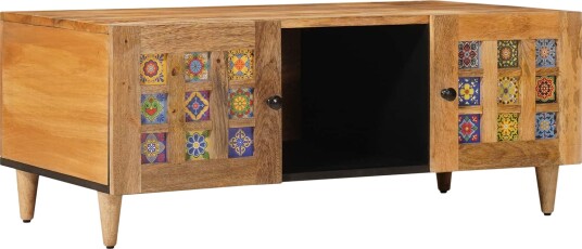 Kaffebord Naturlig 100 x 54 x 40 cm Massiv mango tre